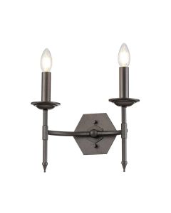 2 Light Wall Light - Waterdrop Silver