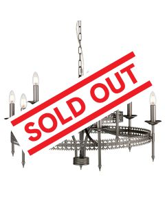 9 Light Chandelier - Waterdrop Silver
