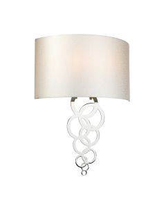 Large 2 Light Wall Light - Polished Chrome