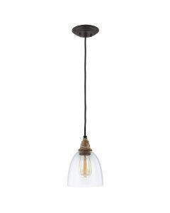 1 Light Mini Pendant - Putty Patina / Dark Weathered Zinc