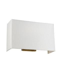 Large Rectangular Wall Light With Aged Brass Back Plate - Aged Brass