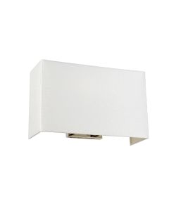 Large Rectangular Wall Light With Polished Chrome Back Plate - Polished Chrome