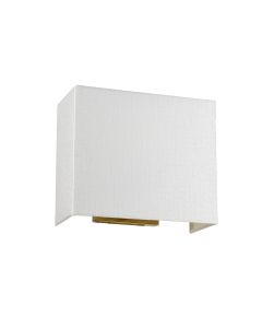 Medium Rectangular Wall Light With Aged Brass Back Plate - Aged Brass