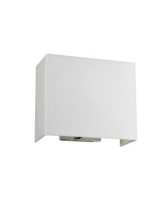 Medium Rectangular Wall Light With Polished Chrome Back Plate - Polished Chrome
