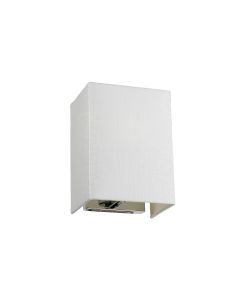 Small Rectangular Wall Light With Polished Chrome Back Plate - Polished Chrome
