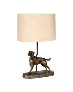 1 Light Table Lamp - Bronze Gold Patina