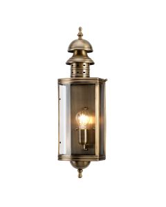 1 Light Wall Lantern - Aged Brass