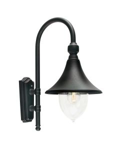 1 Light Wall Lantern - Black