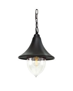 1 Light Chain Lantern - Black