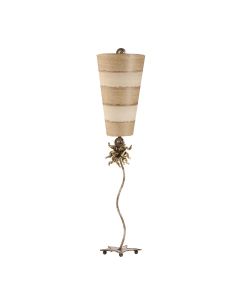 1 Light Table Lamp - Creme And Tan