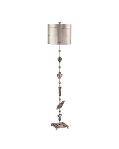 1 Light Floor Lamp - Aged Silver