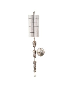 1 Light Wall Light - Silver Leaf