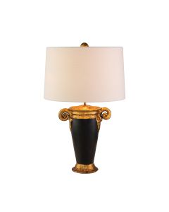 1 Light Table Lamp - Black And Gold
