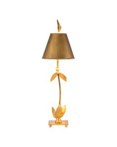 1 Light Table Lamp - Gold Leaf
