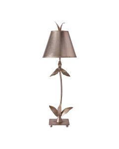 1 Light Table Lamp - Silver Leaf