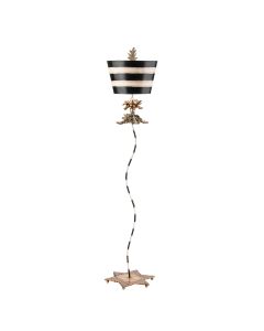 1 Light Floor Lamp - Black, Putty & Gold Leaf