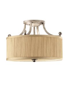 3 Light Semi-Flush - Silver / Gold Patina