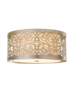 2 Light Flush - Silver / Gold Patina