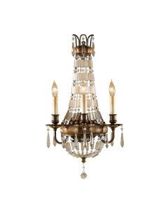 3 Light Wall Light - Distressed Bronze / Silver Bronze