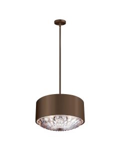 4 Light Pendant - Blackened Brass