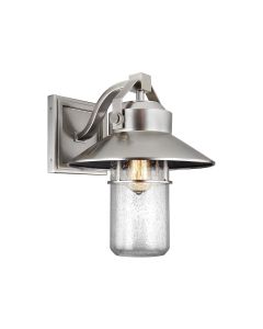 Large Wall Lantern - Painted Brushed Steel