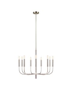 9 Light Chandelier - Polished Nickel