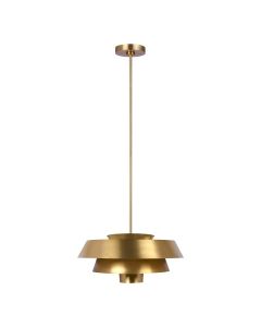 1 Light Pendant - Burnished Brass
