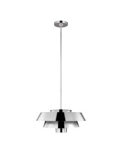 1 Light Pendant - Polished Nickel