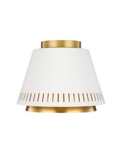 1 Light Flush Light - Matte White