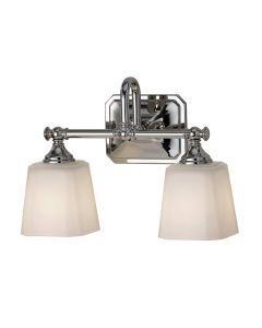 2 Light Wall Light - Polished Chrome