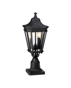 2 Light Medium Pedestal - Black