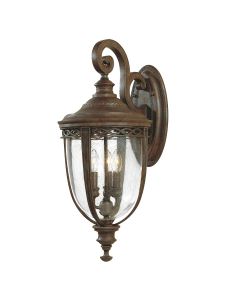 3 Light Large Wall Lantern - Silver Bronze Patina