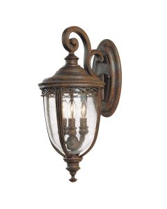 3 Light Medium Wall Lantern - Silver Bronze Patina