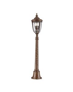 3 Light Medium Pillar - Silver Bronze Patina