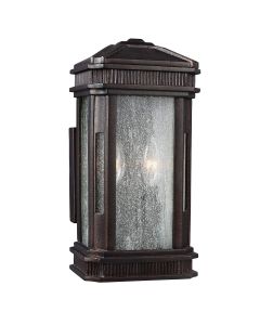 Small Outdoor Lantern - Old Painted Bronze