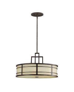 3 Light Pendant - Black / Bronze Patina