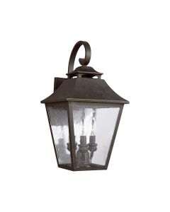 3 Light Large Wall Lantern - Grey Bronze