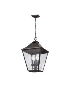 4 Light Chain Lantern - Grey Bronze