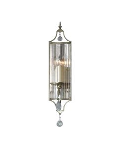 1 Light Wall Light - Silver Leaf