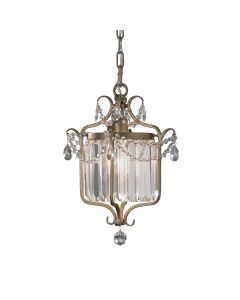 1 Light Pendant - Silver Leaf