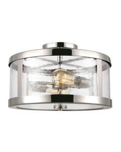 2 Light Semi-Flush - Polished Nickel