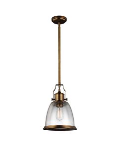 1 Light Medium Pendant - Dark Aged Brass