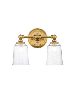 2 Light Wall Light - Burnished Brass
