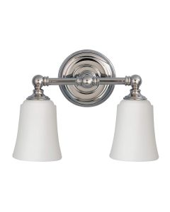 2 Light Wall Light - Polished Chrome
