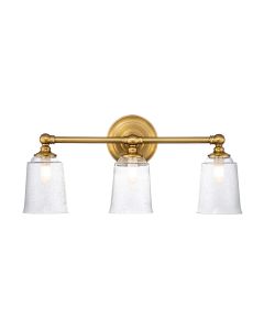 3 Light Wall Light - Burnished Brass
