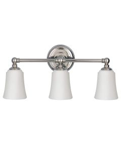 3 Light Wall Light - Polished Chrome