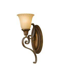 1 Light Wall Light - Old Painted Bronze / Silver Bronze Patina
