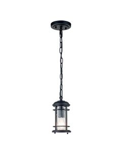 1 Light Chain Lantern - Black