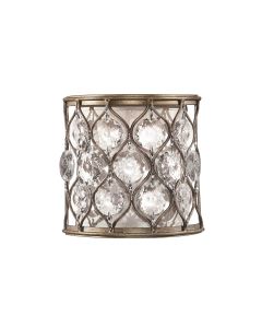 1 Light Wall Light - Burnished Silver