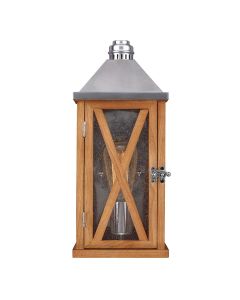1 Light Wall Light - Natural Oak